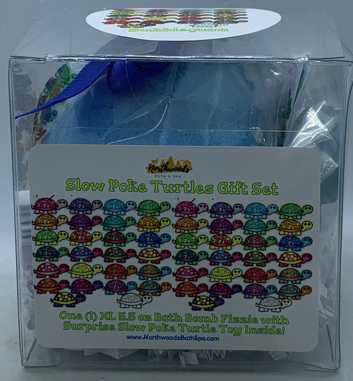 Slow Poke Turtles (Bubblegum) 5.5 oz Bath Bomb Gift Set