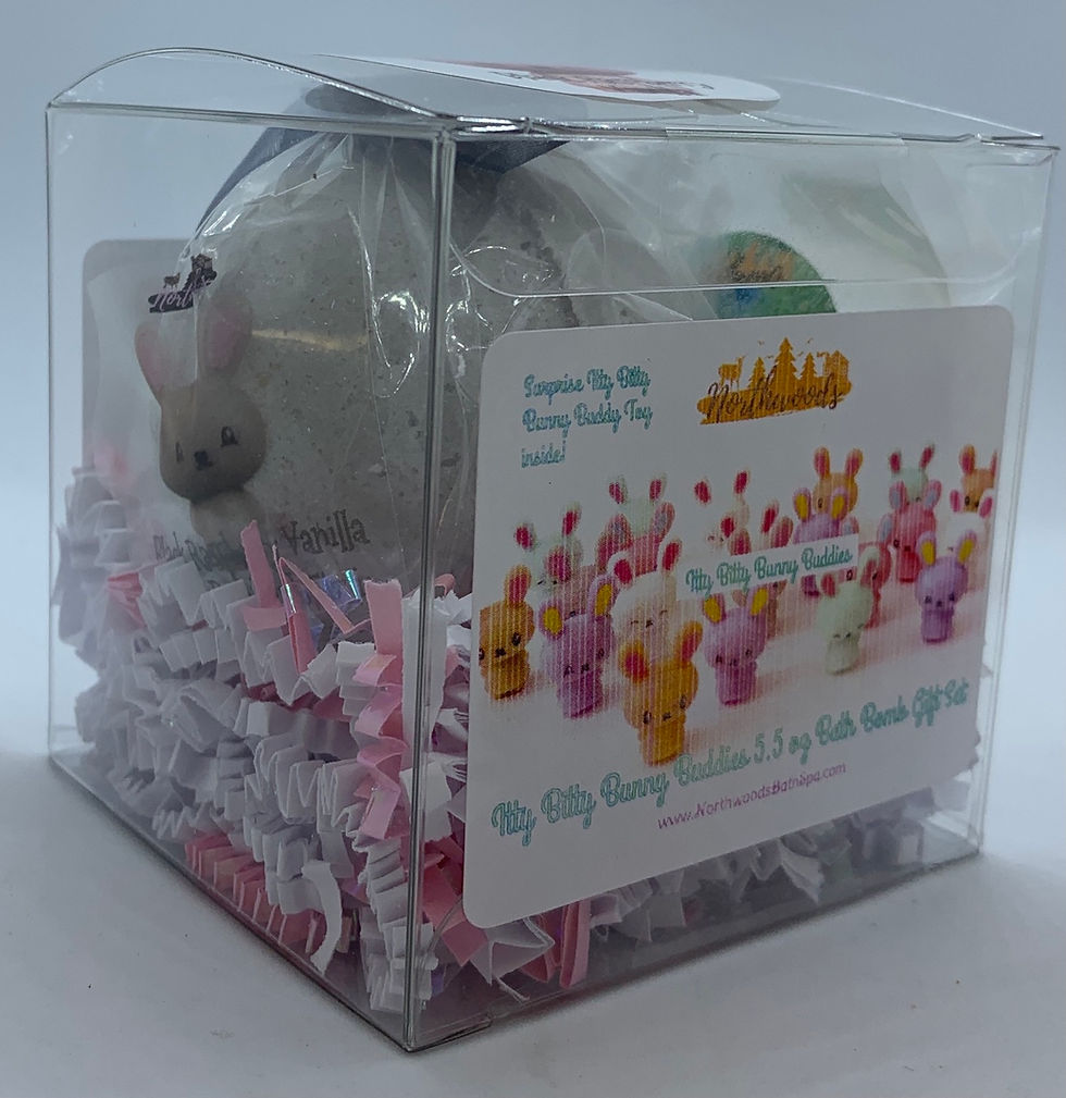 Thumbnail: Itty Bitty Bunny Buddies (Black Raspberry Vanilla) 5.5 oz Bath Bomb Gift Set