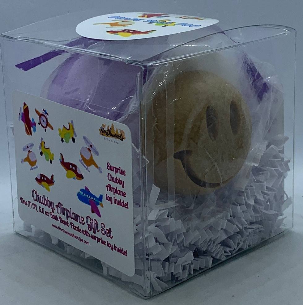 Thumbnail: Chubby Airplanes (Grape Soda Pop) 5.5 oz Bath Bomb Gift Set