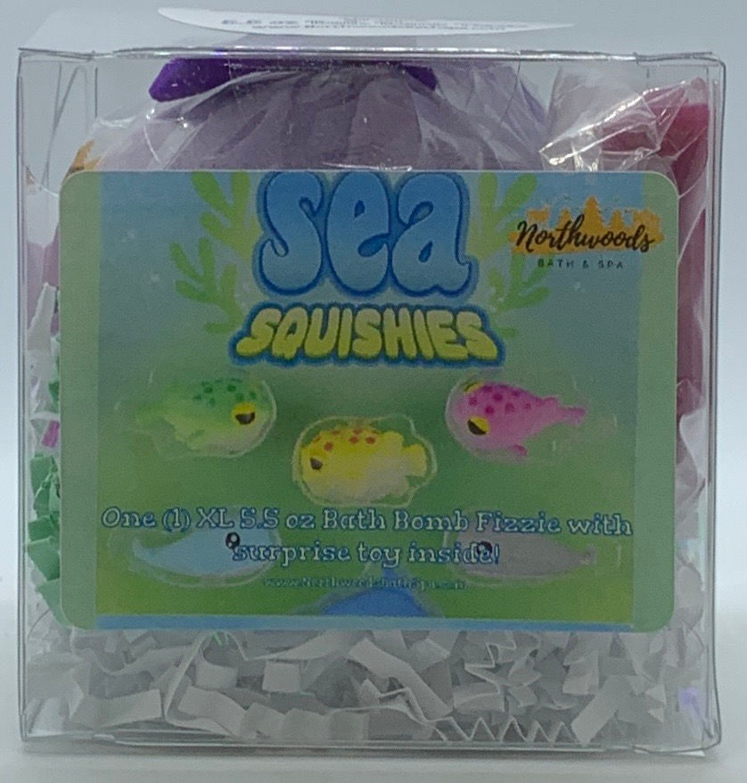 Sea Squishies (Grape) 5.5 oz Bath Bomb Gift Set