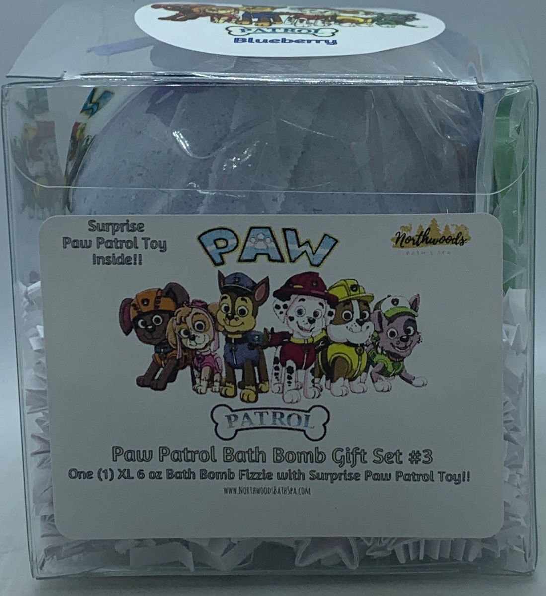Paw Patrol #3 (Blueberry) XL 6 oz Bath Bomb Gift Set