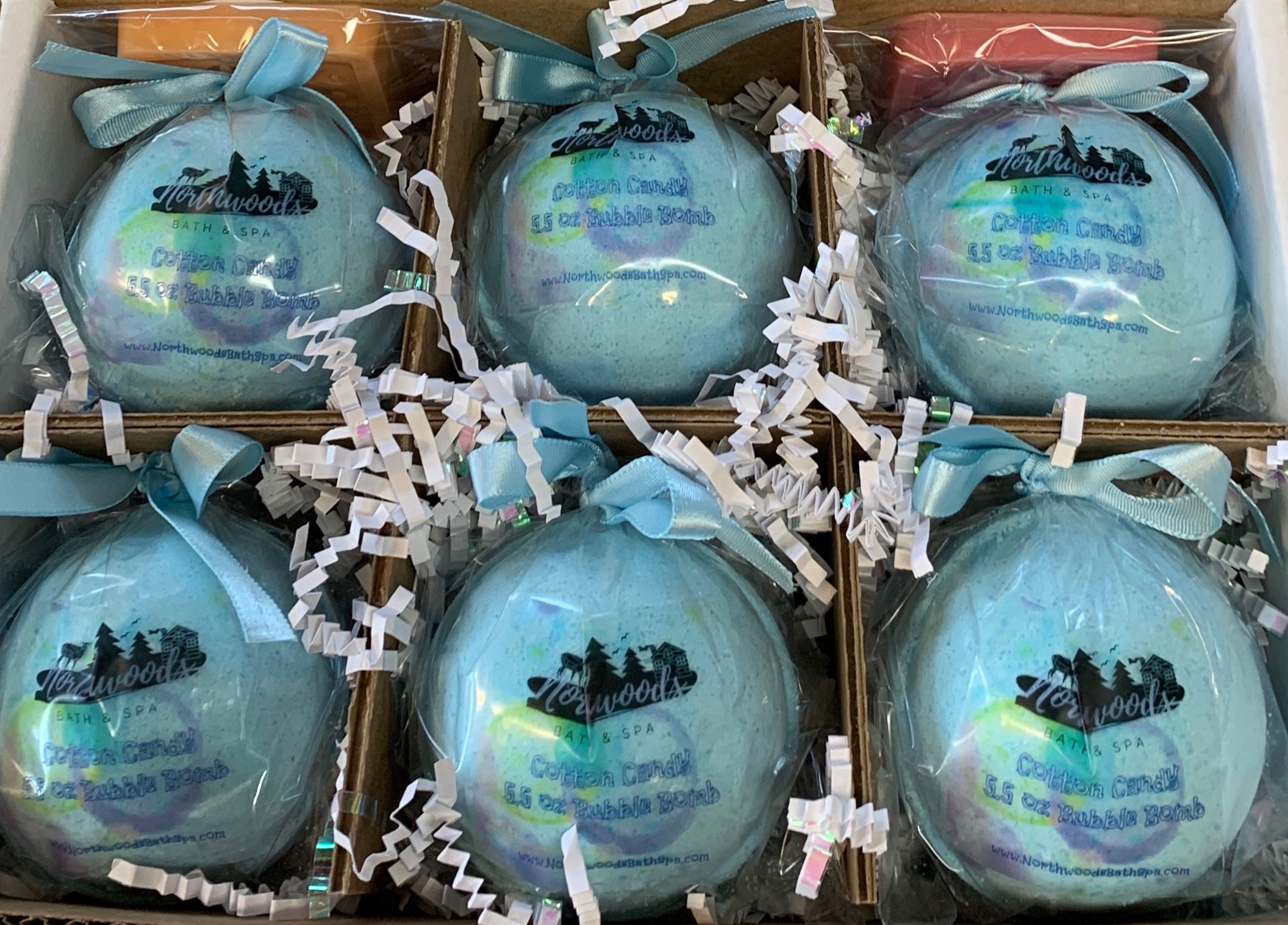 Cotton Candy 6-pack XL 5.5 oz Bubble Bomb Gift Set