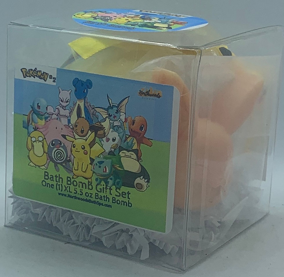 Thumbnail: Pokemon #2 (Pikachu-b) XL 5.5 oz Bath Bomb Gift Set (Just Peachy)