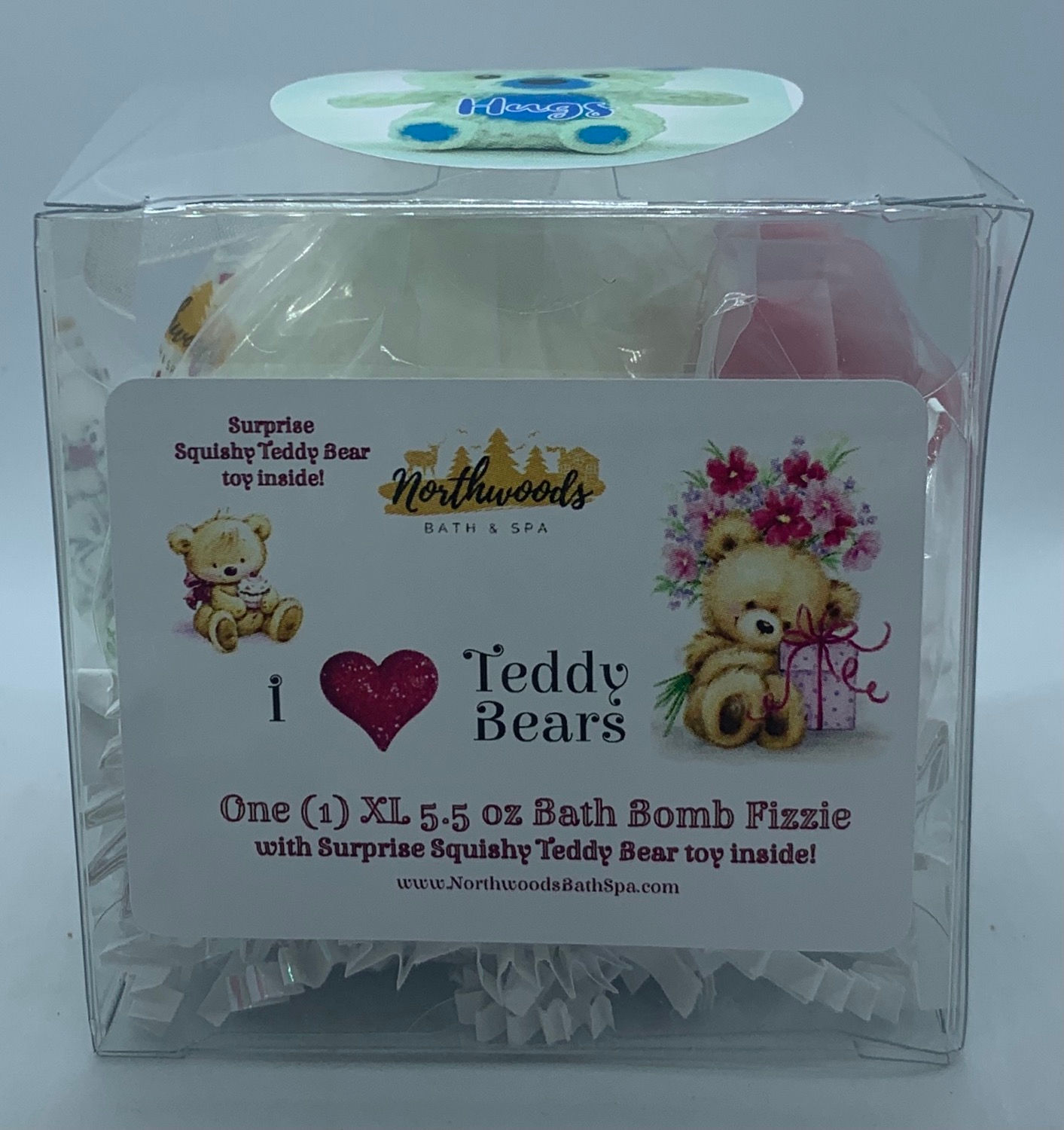 I "Heart" Teddy Bears (Hugs) 5.5 oz Bath Bomb Gift Set