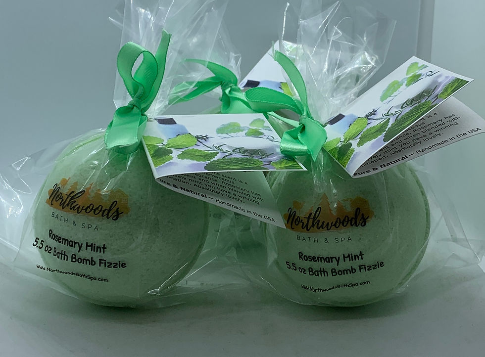 Rosemary Mint - Three (3) XL 5.5 oz Bath Bomb Fizzies