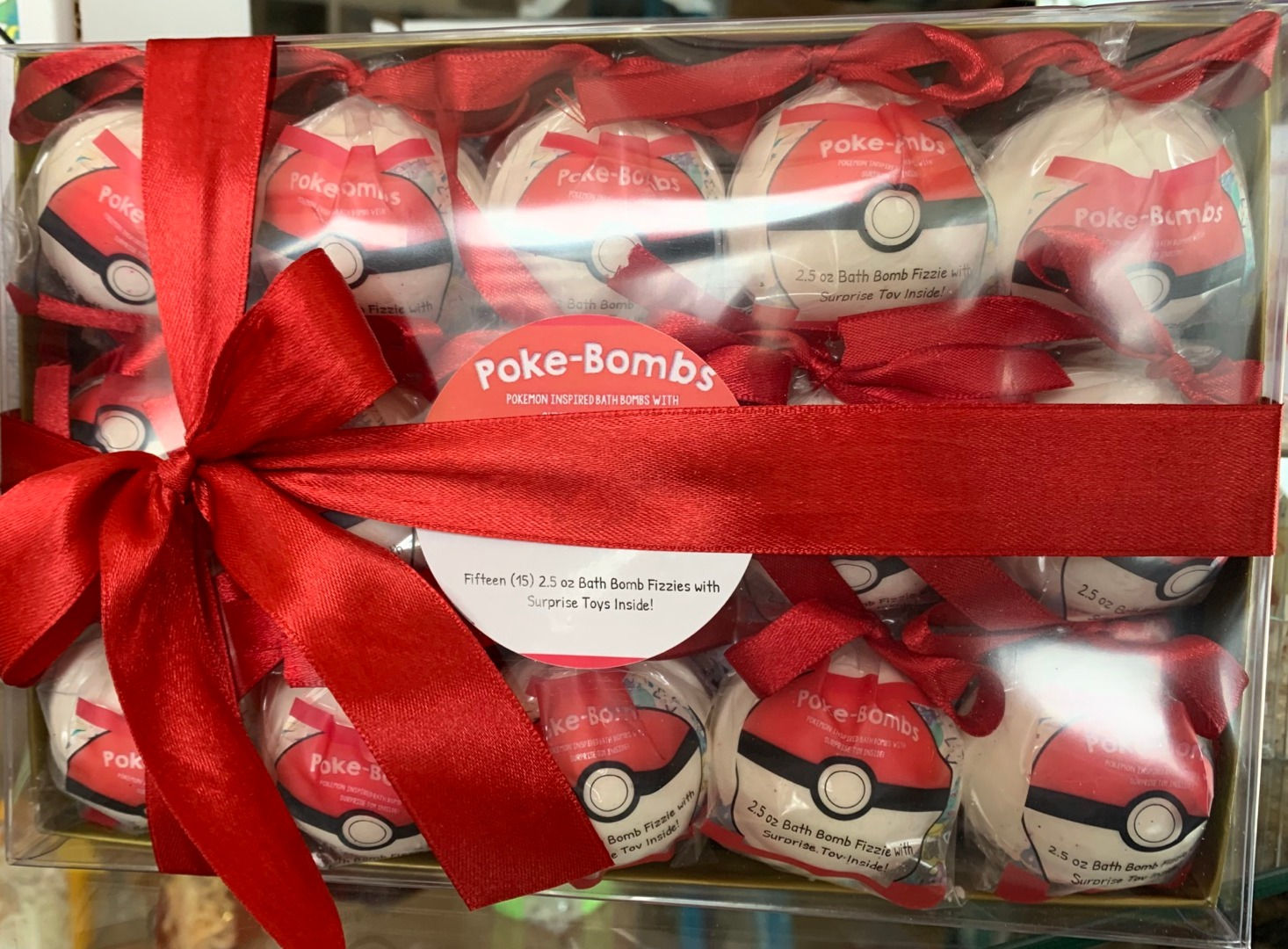 Poke-Bombs 15-pack Bath Bomb Gift Set (Oatmeal, Milk & Honey)