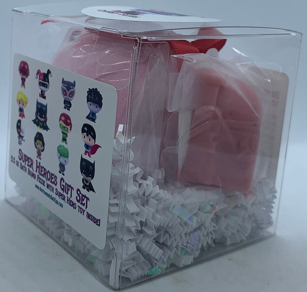 Thumbnail: Super Heroes "Harley Quinn" (Cherry Slush) 5.5 oz Bath Bomb Gift Set