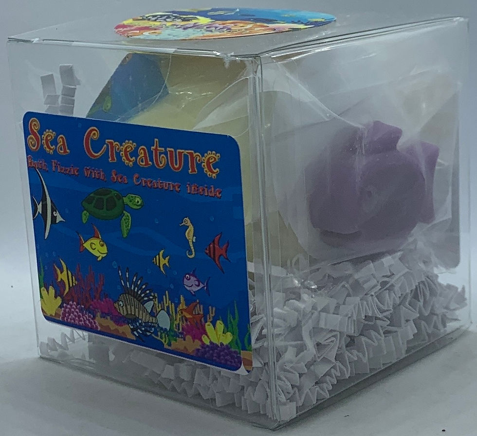 Thumbnail: Sea Creatures XL 6 oz Bath Bomb Gift Set - Ginger Peach