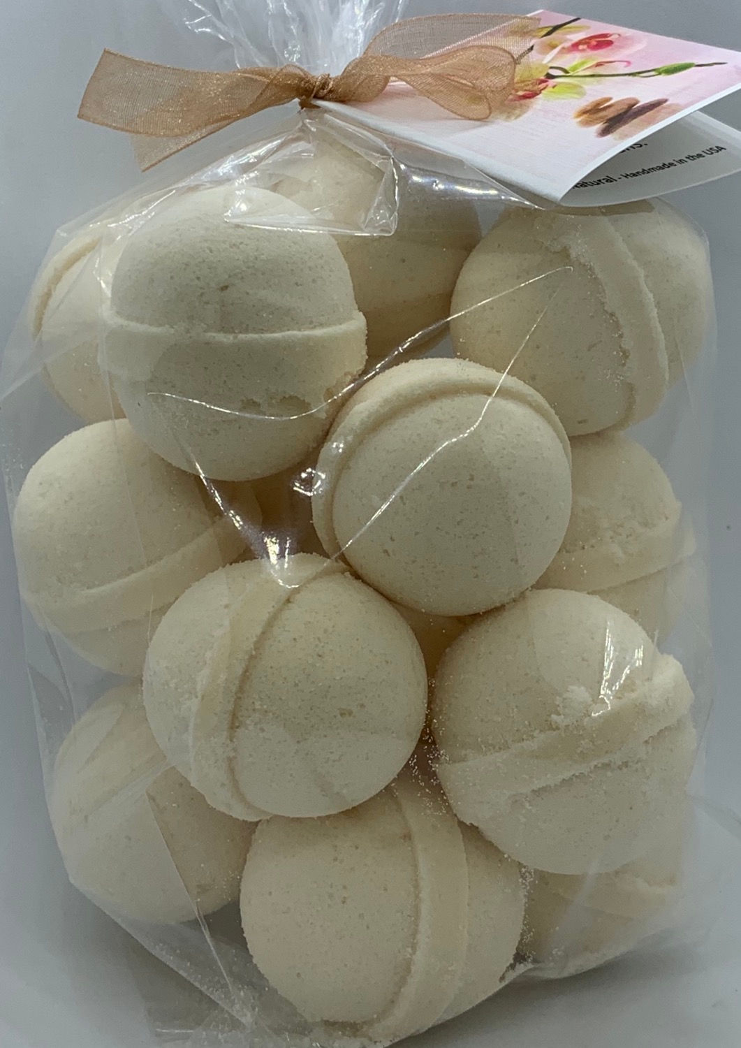 Vanilla 14-pack Bath Bomb Fizzies (round balls)
