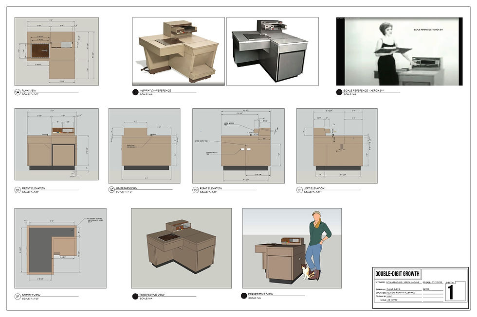 XEROX MACHINE Set Drawings