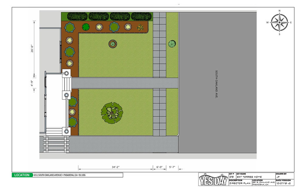 EXT TORRES HOUSE - Director's Plan