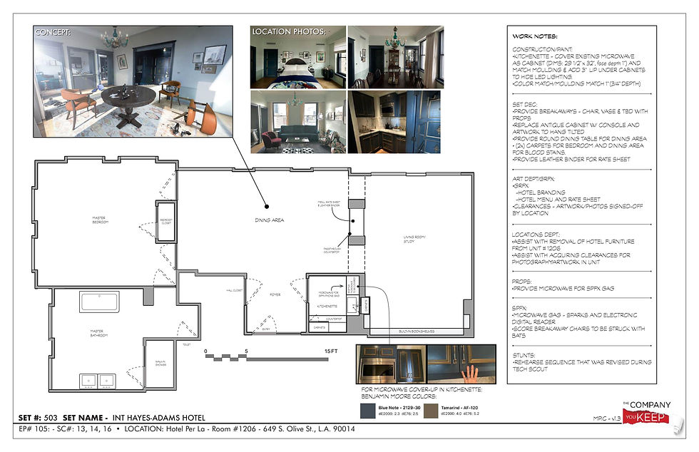INT HAYES-ADAMS HOTEL ROOM Director's Plan