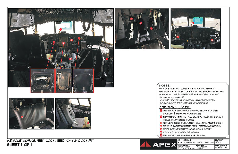 LOCKHEED C130 COCKPIT Worksheet