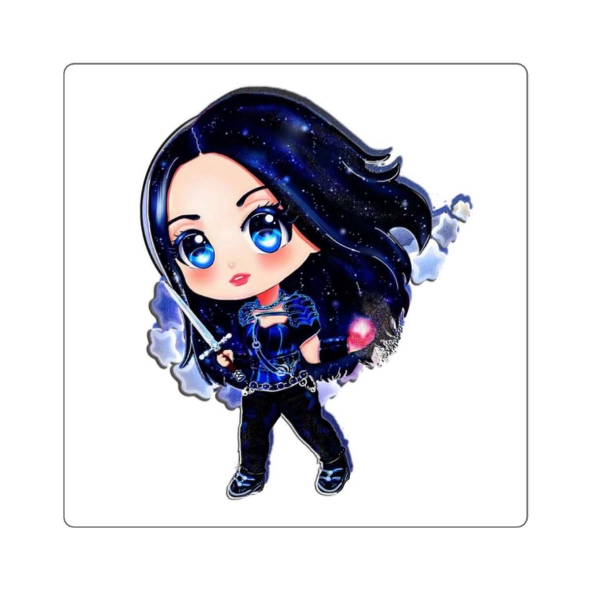 Queen of the Stars - Square Stickers