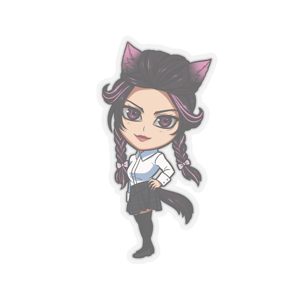 Thumbnail: Monster Academy - Tsukiko Okami Kiss-Cut Stickers