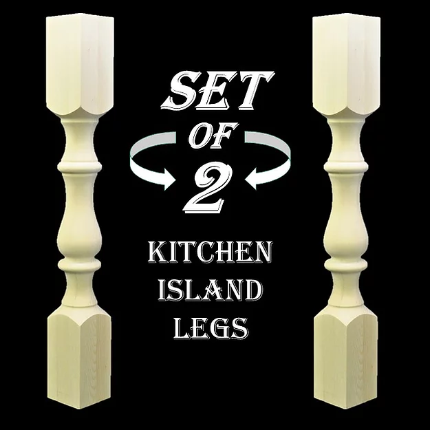 Thumbnail: Monastery Kitchen Island Legs ( Set of 2 Legs )