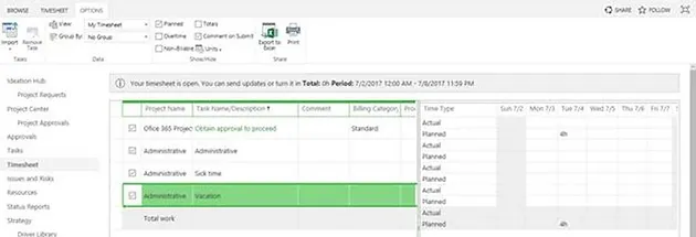 printing project online timesheet or any other grid online timesheet
