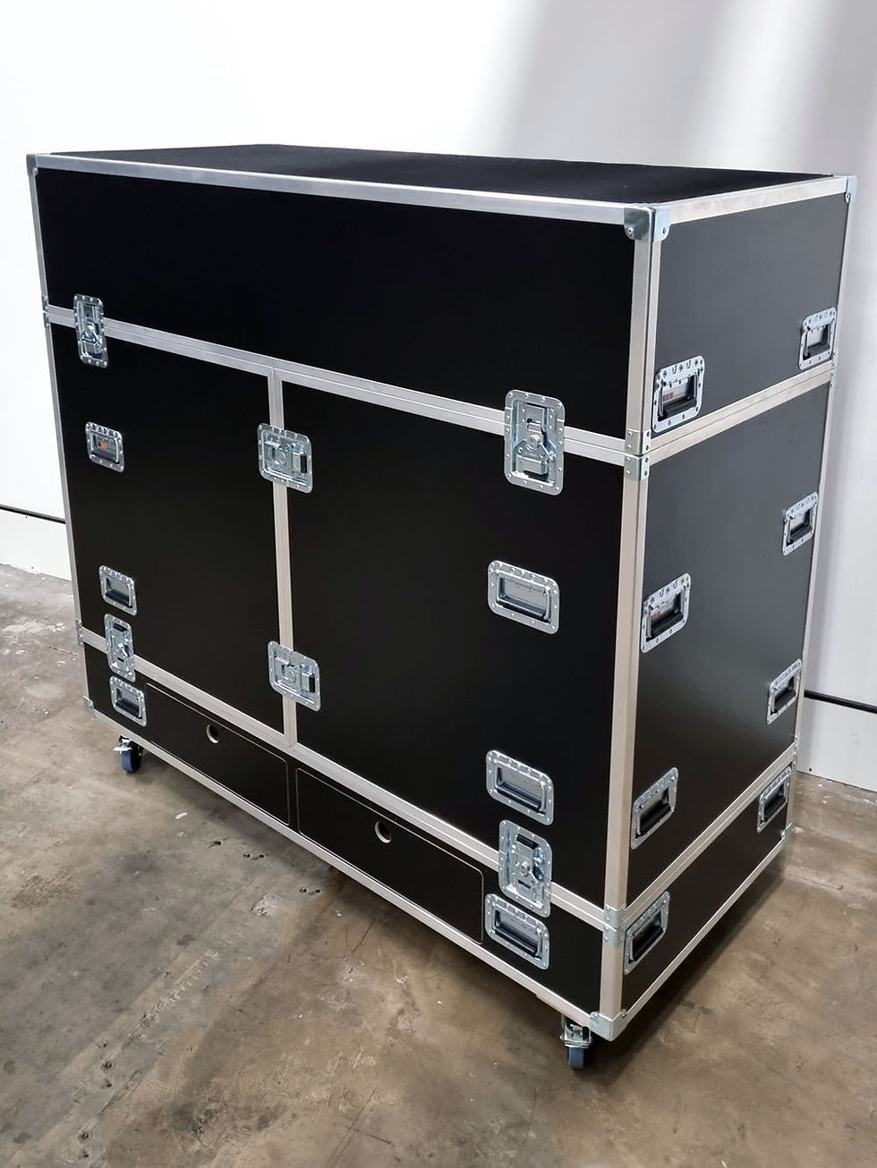 Dichte drumstel flightcase
