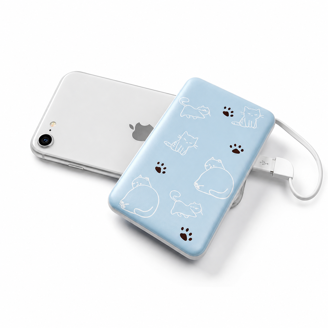 【 Outline of Cat 】內置線充電器10000mAh
