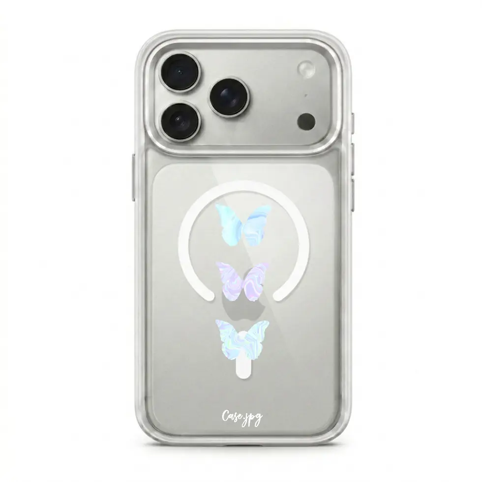 縮圖：【Butterfly】MagSafe磁吸換背透明手機殼