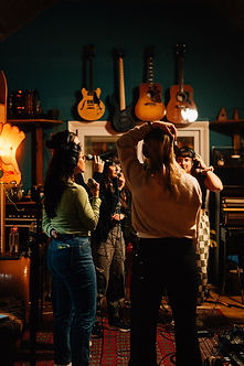 Behind-the-scenes-recording-an-ensemble-in-a-studio-session