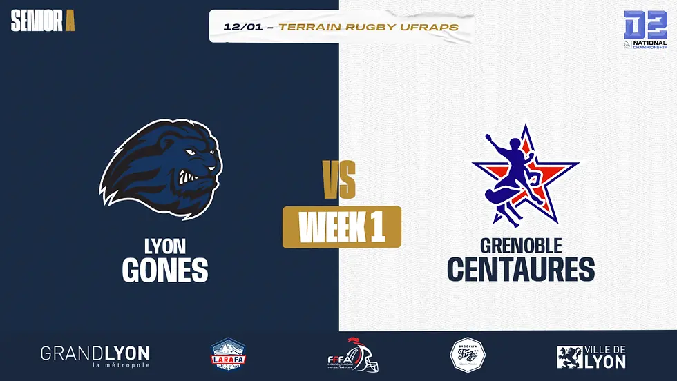 FOOT US - D2 Week 1 - Gones A vs Centaures