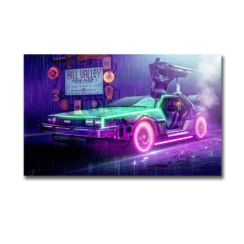 Miniatura: Pôster DeLorean DMC Back to The Future para Decoração