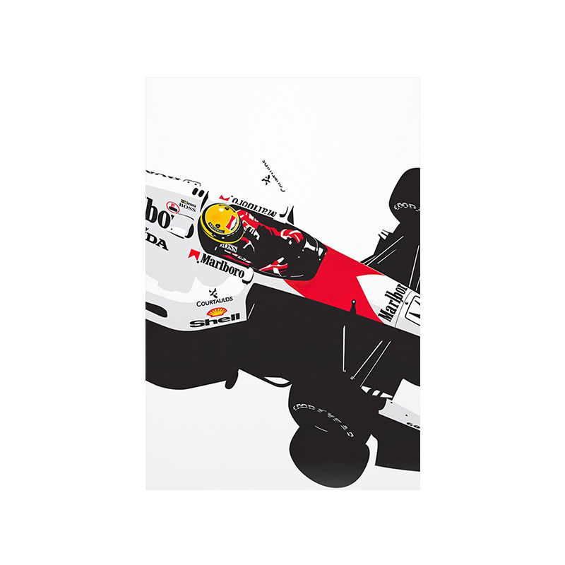 Miniatura: Pôster Ayrton Senna Fórmula Racing Graffiti Decorativo