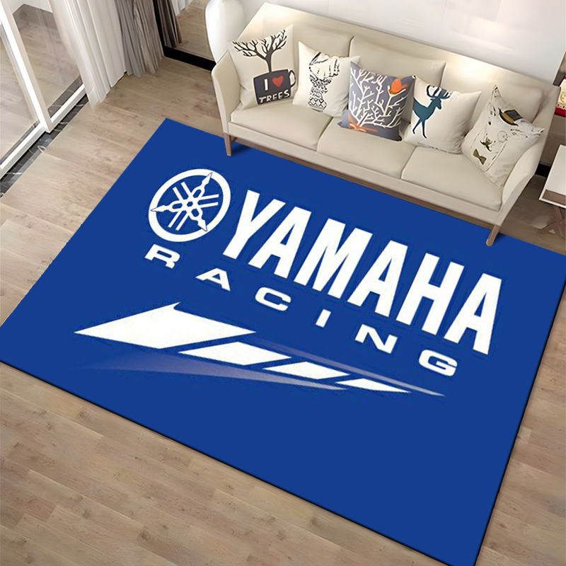 Miniatura: 3D Y-Yamaha Racing Moto Sign Carpet Rug for Playroom Bedroom Living Room Sofa Ho