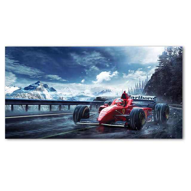 Miniatura: Quadro Decorativo GTR R34 em Tela para Sala, Quarto e Garagem