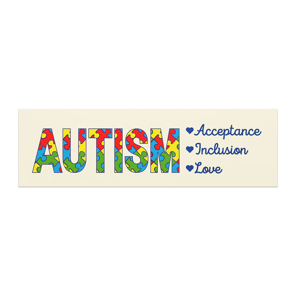 Autism Magnet – Acceptance, Inclusion, and Love Car Magnet