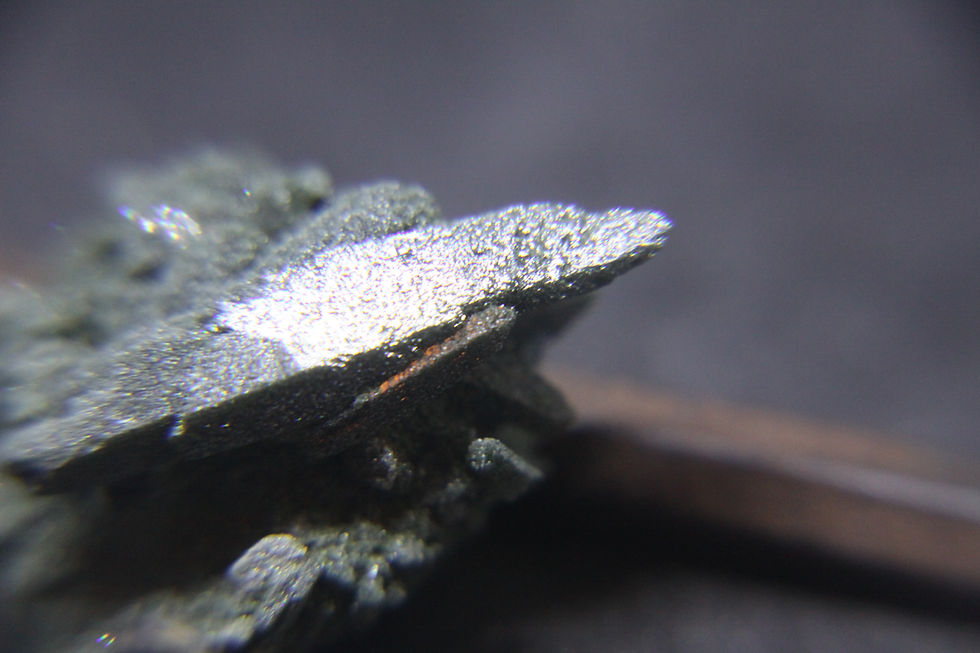 Miniature : Quartz, Chlorite et Chamosite, Warwick,  Québec, Canada