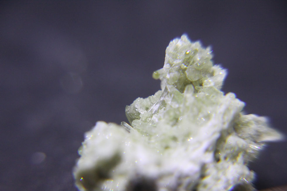 Miniature : Vesuvianite / mine Jeffrey / Asbestos