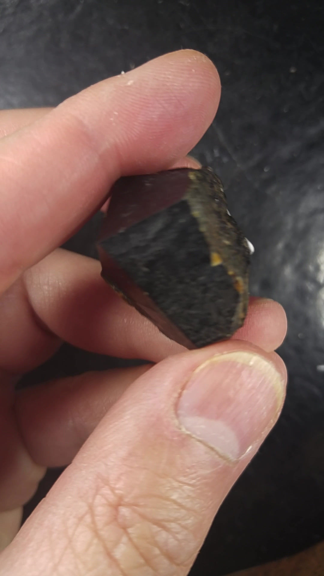 Melanite (Grenat noir de type Andradite), Imilchil, Maroc