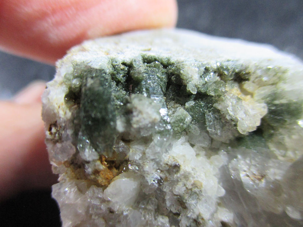 Miniature : Quartz et Chlorite, Warwick