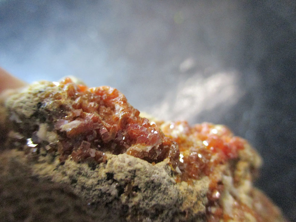 Miniature : Vanadinite, Mibladen, Maroc