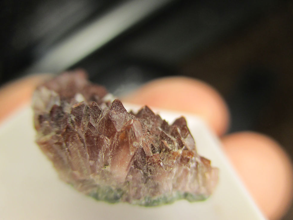 Miniature : Apophyllite, Maharashtra, Inde