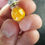 Miniature : Pendentif ampoule, Orpiment