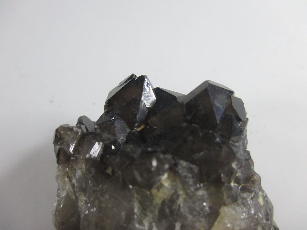Miniature : Quartz Morion (fumé), Gelles, Puy de Dôme, France