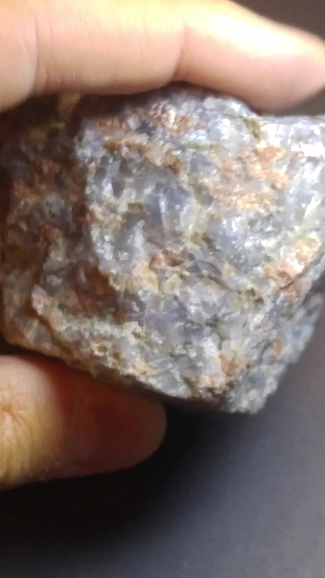 Granit avec Quartz bleu, Havre-St-Pierre