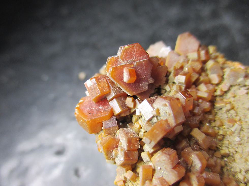 Miniature : Vanadinite, Mibladen, Maroc