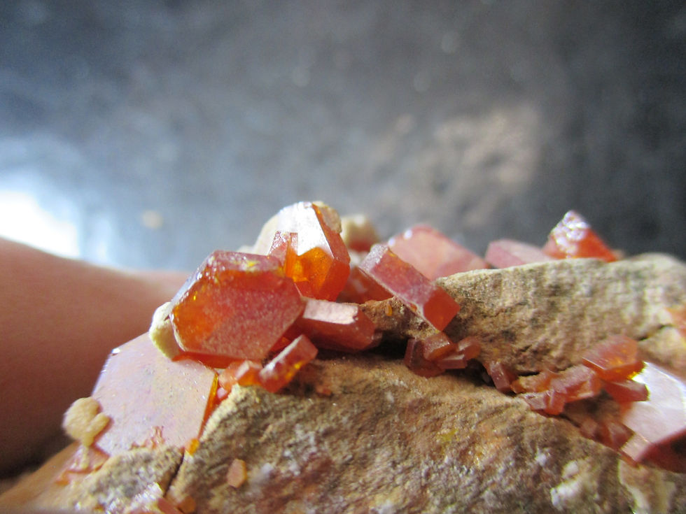 Miniature : Vanadinite, Mibladen, Maroc