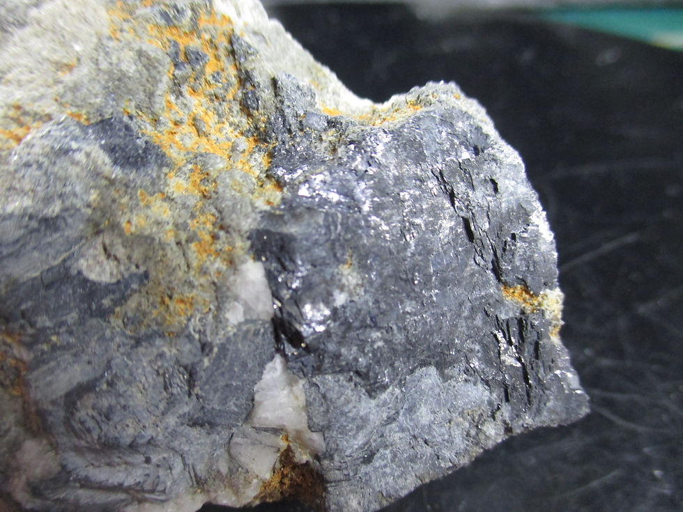 Miniature : Galene et Calcite, Boulder Creek, Thunder-Bay