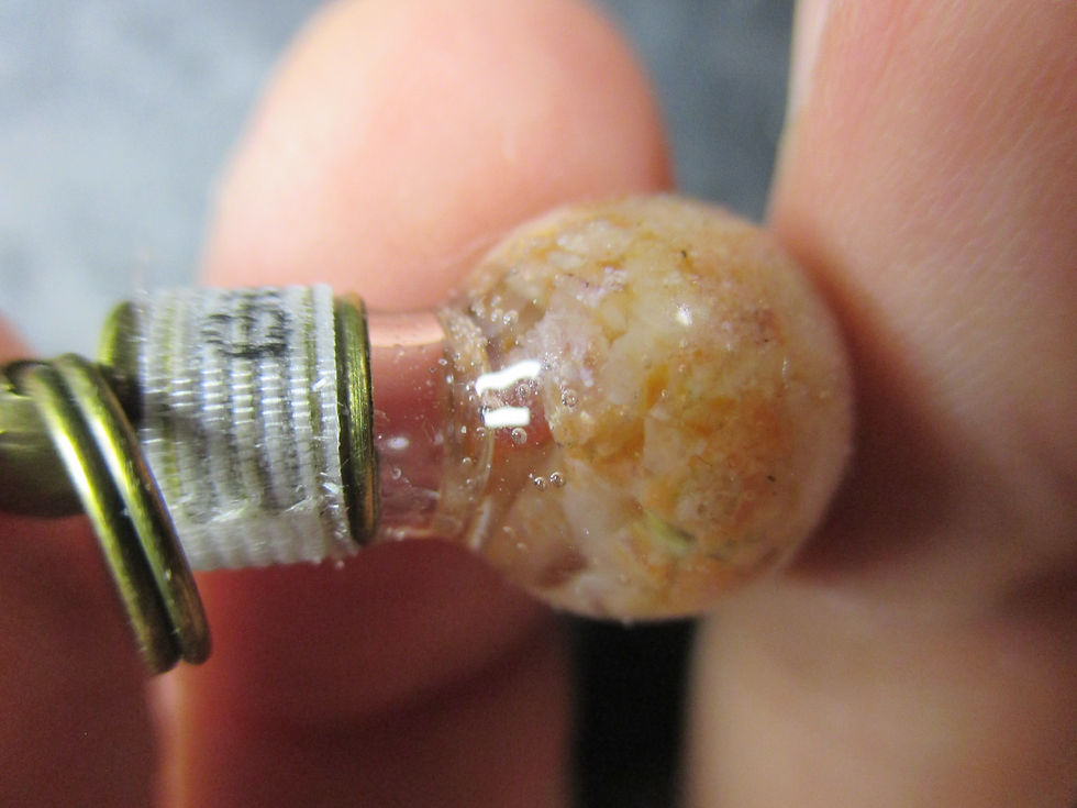 Miniature : Pendentif ampoule, Agate