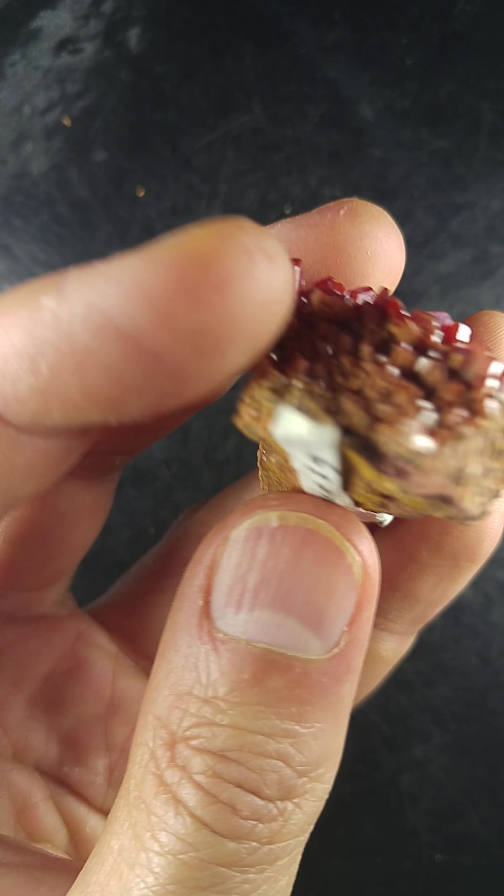 Miniature : Vanadinite, Mibladen, Maroc