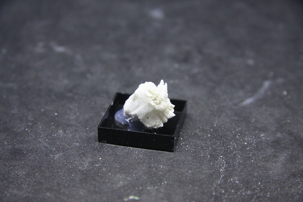 Miniature : Pectolite, Mine Jeffrey, Asbestos