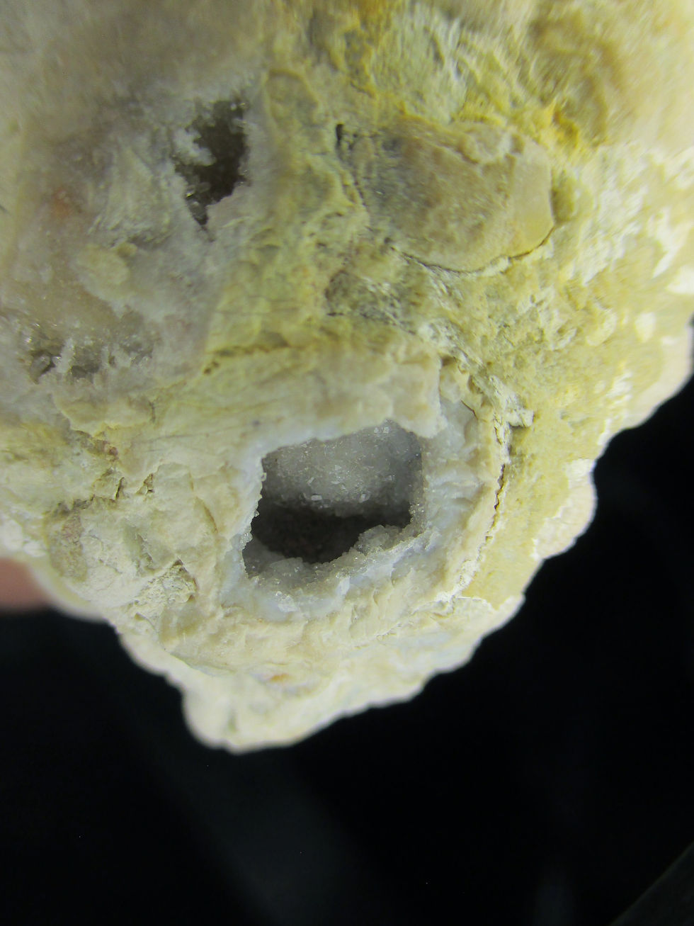 Miniature : Quartz (demi-géode), Mont Lyall, Gaspésie