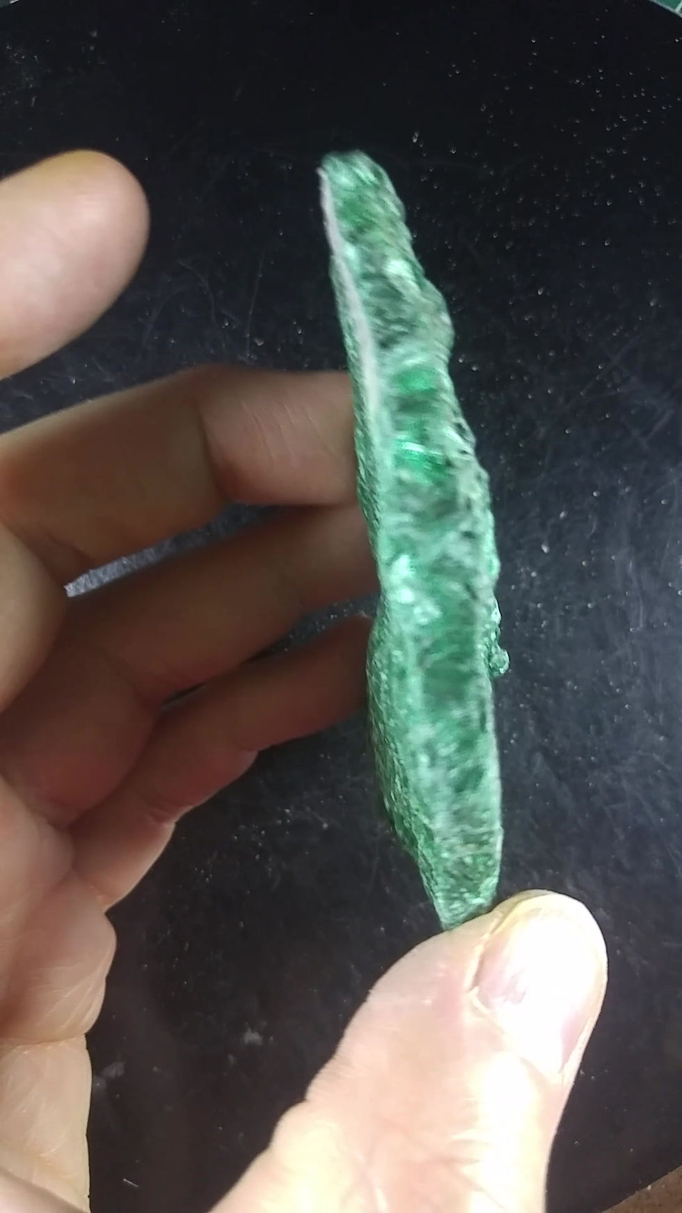 Malachite fibreuse, Katanga, Congo
