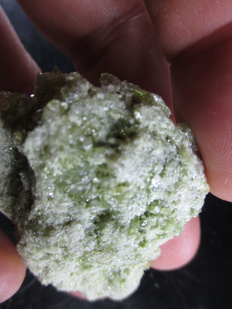 Miniature : Vesuvianite, Mine Jeffrey, Asbestos