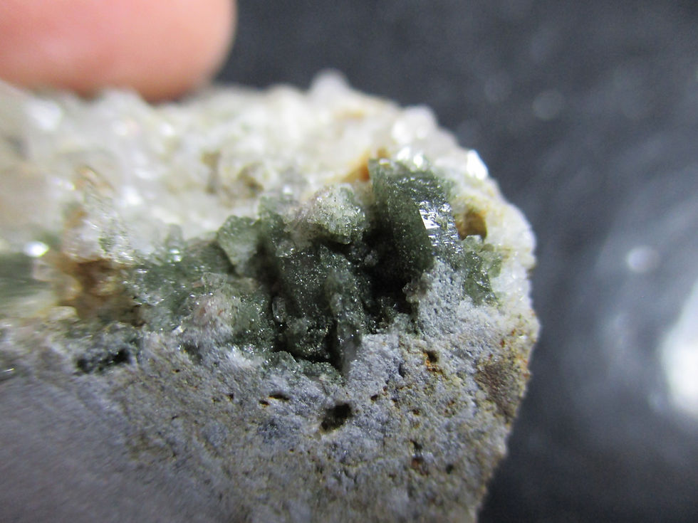 Miniature : Quartz et Chlorite, Warwick
